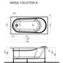 Акриловая ванна AM.PM Joy 150х70