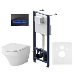 Комплект инсталляция с подвесным унитазом, сиденьем и клавишей Touch Pro AM.PM Inspire IS450A38.501700 безободковый