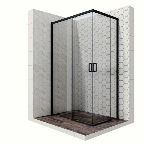 Душевое ограждение Ambassador Queen 11011205LBlack 120x80