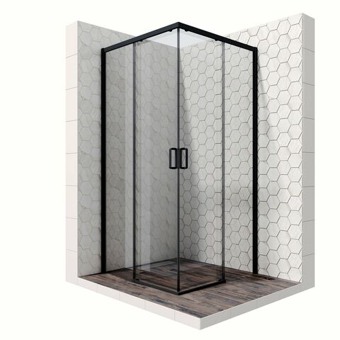 Душевое ограждение Ambassador Queen 11011203Black 90x90