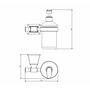 Дозатор для жидкого мыла Art&Max GENOVA AM-M-012-CR