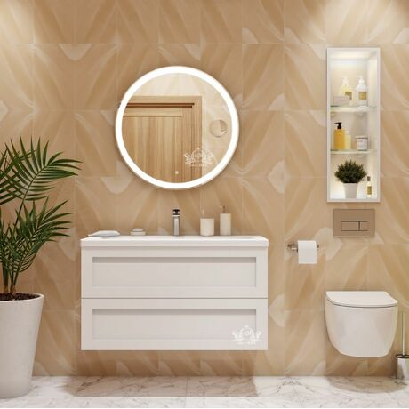 Мебель для ванной Art&Max Platino 100 Белый Глянец
