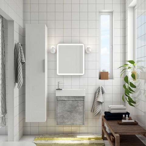 Мебель для ванной Art&Max Family 50 Cemento Veneto с 1 распашной дверцей