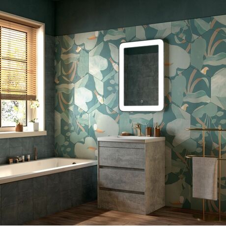 Мебель для ванной Art&Max Family 75 Cemento Veneto напольная