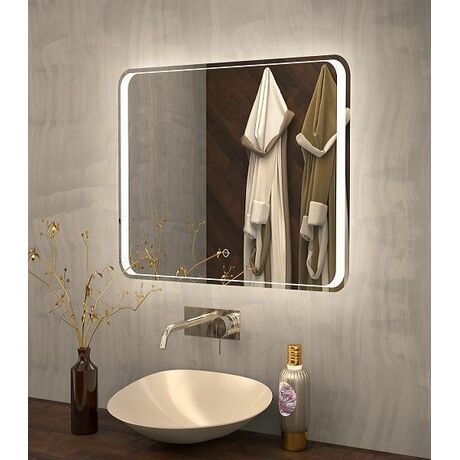 Зеркало Art&Max Elegant AM-Ele-800-800-DS-F с подсветкой