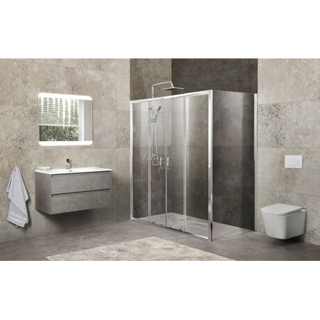 Душевой уголок Belbagno UNIQUE-AH-21-150/180-100-C-Cr