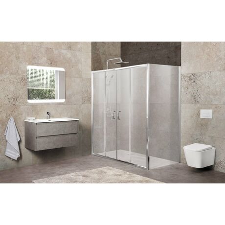 Душевой уголок Belbagno UNIQUE-AH-21-150/180-100-P-Cr