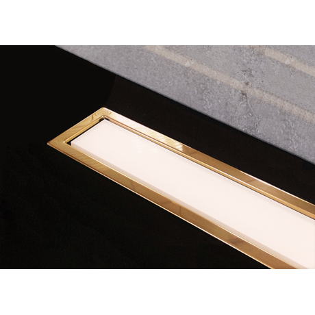 Душевой лоток Pestan Confluo Premium White Glass Line 300 Gold 13100088