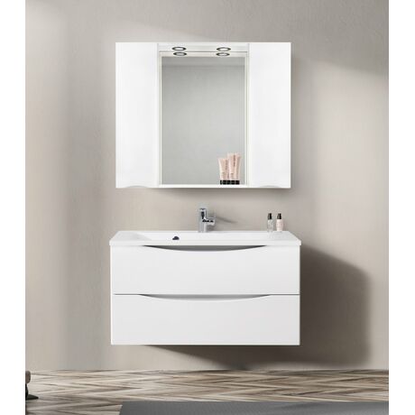 Зеркало-шкаф BelBagno MARINO-SPC-1000/750-2A-BL-P