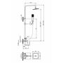 Душевая стойка Belbagno ROMANO ROMANO-VSCM-CRM