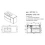 Мебель для ванной Caprigo Integra 100 INT100.1L/R