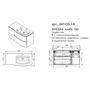 Мебель для ванной Caprigo Integra 100 INT100.1L/R