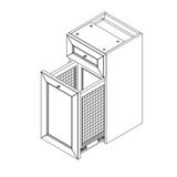 Тумба Caprigo Spazio Classico T-04G с бельевой корзиной