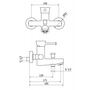 Смеситель для ванны Cezares POSITANO-VM-01