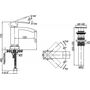 Смеситель для раковины Cezares QUATTRO-C-LS-01-W0