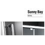 Душевая дверь в нишу Gemy Sunny Bay S28150 80 см