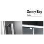 Душевой уголок Gemy Sunny Bay S28191D-A85 130x85