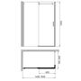 Душевой уголок Gemy Modern Gent S25191B-A6-80 150x80