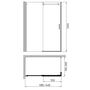 Душевой уголок Gemy Modern Gent S25191A-A6-80 140x80