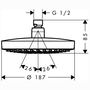 Верхний душ Hansgrohe Croma Select S 180 2jet 26522000