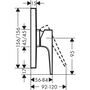 Смеситель для душа Hansgrohe Metropol 32565700