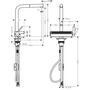 Смеситель для кухни Hansgrohe M81 Aquno Select 250 73836000