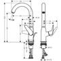 Смеситель для раковины Hansgrohe Novus 240 71126000