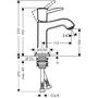 Смеситель для раковины Hansgrohe Metropol Classic 31301000