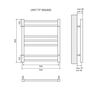 Полотенцесушитель водяной Lemark Unit LM45607 П7 50x60