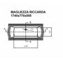 Акриловая ванна Magliezza Riccarda 174x77 (ножки золото)