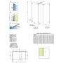 Душевое ограждение Radaway Euphoria Walk-in III 90x80