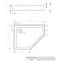 Душевой поддон Radaway Doros PT E Compact 100x90