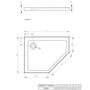 Душевой поддон Radaway Doros PT E 100x90