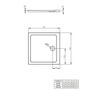 Душевой поддон Radaway Doros C 90x90