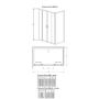Душевой уголок Radaway Premium Plus DWD+S 140х100