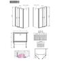 Душевой уголок Radaway EOS II DWD+S 110х90