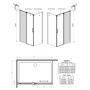 Душевой уголок Radaway Espera KDJ Mirror 140х90