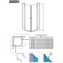 Душевой уголок Radaway Fuenta New КDD 100х80