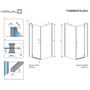 Душевое ограждение Radaway Torrenta KDJ 80x90