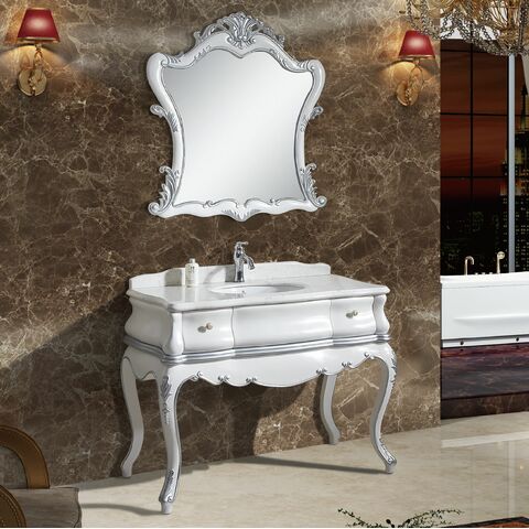 Мебель для ванной Tessoro OREIRO Белый с серебром