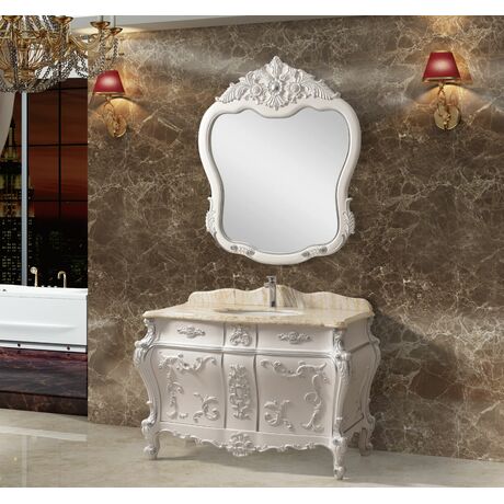 Мебель для ванной Tessoro WINDSOR Белый с серебром