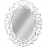 Зеркало Tessoro ISABELLA TS-10760-W с фацетом, белый глянец