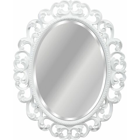 Зеркало Tessoro ISABELLA TS-10760-W с фацетом, белый глянец