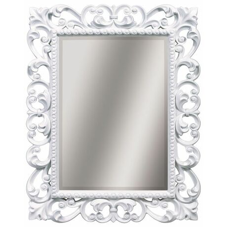Зеркало Tessoro ISABELLA TS-2076-W с фацетом, белый глянец