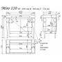 Мебель для ванной Tessoro Miro 110 4 ножки