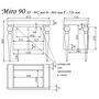Мебель для ванной Tessoro Miro 90 4 ножки