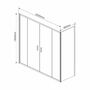 Душевое ограждение Vincea Garda VSR-1G29020CL 200x90